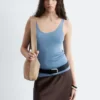 Knitted Scoop-Neck Tank Top