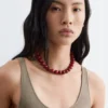 Knitted Scoop-Neck Tank Top