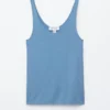 Knitted Scoop-Neck Tank Top