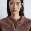 Knitted Wool Bomber Jacket