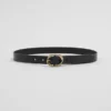 Knot-Buckle Leather Belt