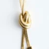 Knot-Detail Lariat Necklace