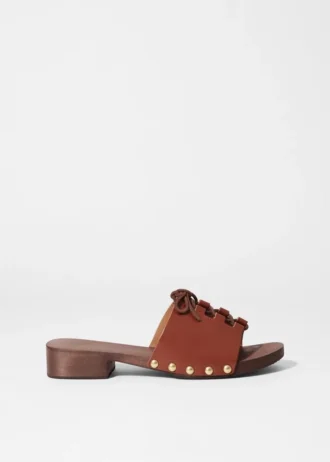 Lace-Up Clog Sandals