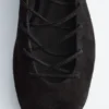 Lace-Up Leather Ballerinas