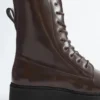 Lace-Up Leather Boots