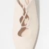 Lace-Up Leather Pumps