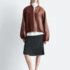 Leather Bomber Jacket