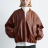 Leather Bomber Jacket