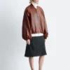 Leather Bomber Jacket
