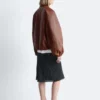 Leather Bomber Jacket