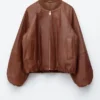 Leather Bomber Jacket
