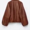 Leather Bomber Jacket