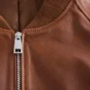 Leather Bomber Jacket