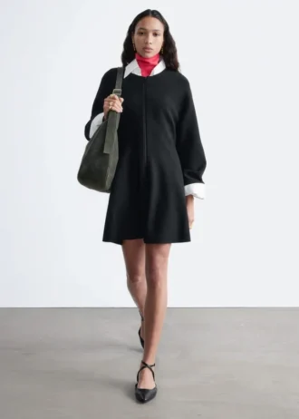 Leather Cross-Strap Ballet Flats