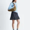 Leather Cross-Strap Ballet Flats