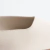 Leather Cross-Strap Ballet Flats