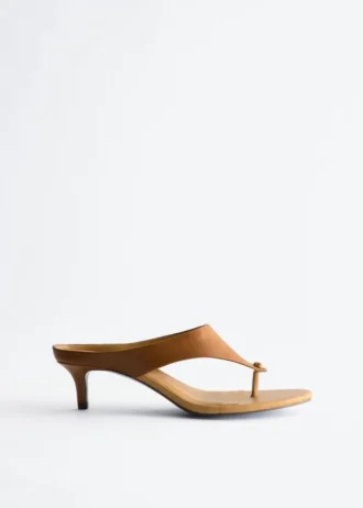 Leather Kitten Heels