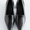 Leather Loafer Pumps