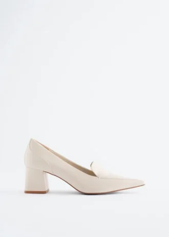 Leather Loafer Pumps