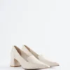 Leather Loafer Pumps