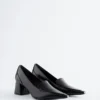 Leather Loafer Pumps