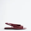 Leather Slingback Sandals