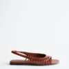 Leather Slingback Sandals