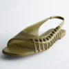Leather Slingback Sandals