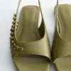 Leather Slingback Sandals