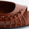 Leather Slingback Sandals