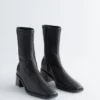 Leather Sock Boots