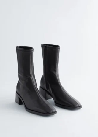 Leather Sock Boots