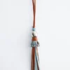 Leather Tassel Bag Charm