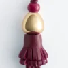 Leather Tassel Bag Charm