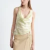 Leather Wrap Mini Skirt