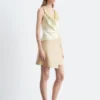 Leather Wrap Mini Skirt