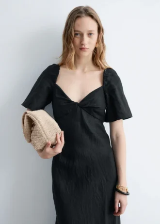 Linen Midi Dress