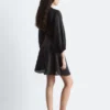 Linen Wrap Mini Dress