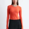 Long-Sleeve Cotton Top
