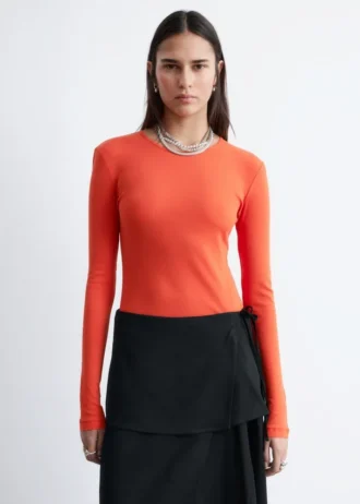 Long-Sleeve Cotton Top