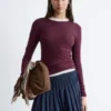 Long-Sleeve Cotton Top