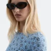 Sculpted Oval Sunglasses