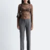 Long-Sleeve Lace Top