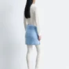 Long-Sleeve Pointelle-Knit Top