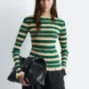 Long-Sleeve Ribbed Top