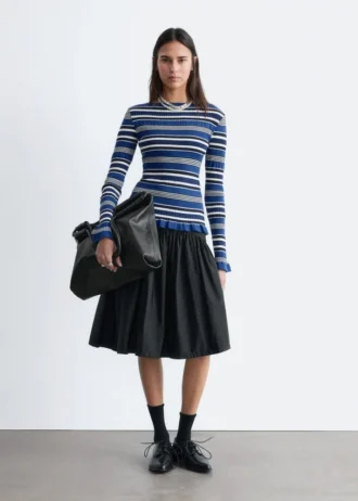 Long-Sleeve Ribbed Top