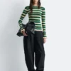 Long-Sleeve Ribbed Top