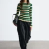 Long-Sleeve Ribbed Top