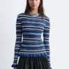 Long-Sleeve Ribbed Top