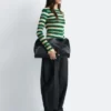 Long-Sleeve Ribbed Top